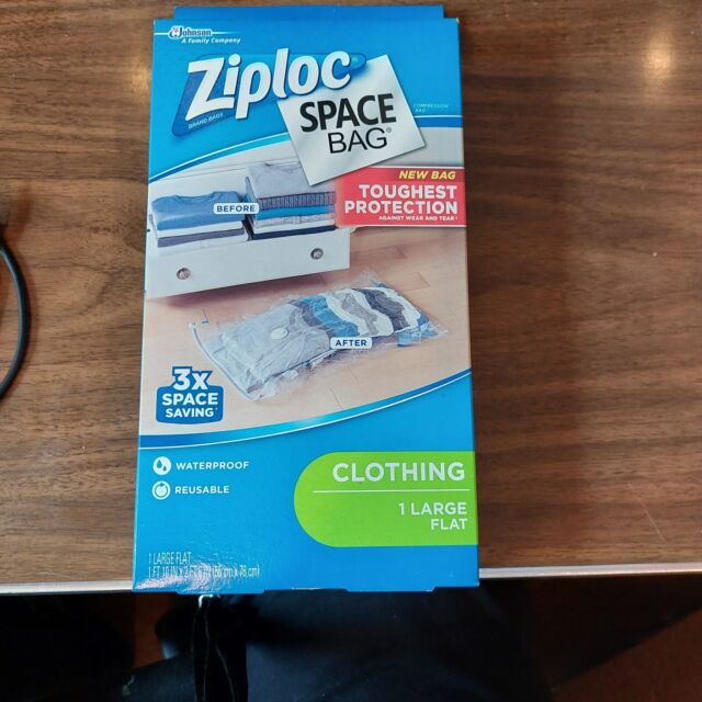 Ziploc Space Bag Large Flats Vacuum Seal Bags - 3 Pack, 22 x 30 in