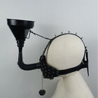 Open Mouth Gag With Funnel Human Toilet Adult Game Head Hood Harness Mask BDSM