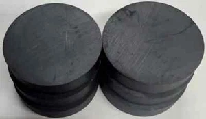 Extra Strong 2" Diameter Ceramic Hard Ferrite Disk Disc Magnet, Bi-Pole Magne... - Picture 1 of 5