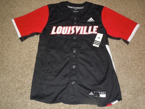 Vtg Louisville Jersey Mens Large L Cardinals Jackson 17 Adidas Baseball NEW NWT Cover