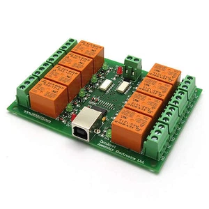 PC USB Scheda Otto (8) Canali Relè 12V + Software - Foto 1 di 4