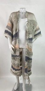 Free People size Large Sands Of Time Wool Mohair Blend Duster Cardigan Slouchy - Picture 1 of 6