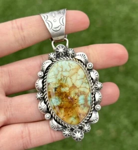 Colgante turquesa navajo nativo americano plata de ley 925. KY - Imagen 1 de 12
