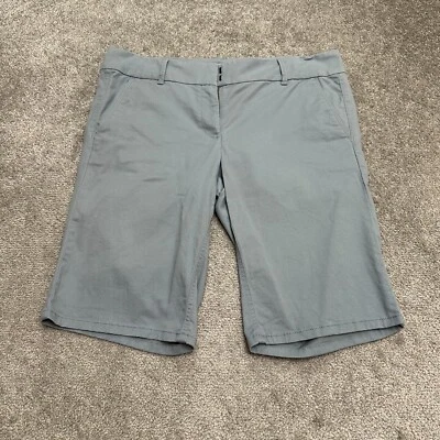 Bermudas con ruedas Ann Taylor Loft Outlet para mujer 12 azules grises tiro medio informales Foto 1 de 4