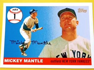 2008 Topps Mickey Mantle Home Run History #MHR1 Yankees HOF - Picture 1 of 2