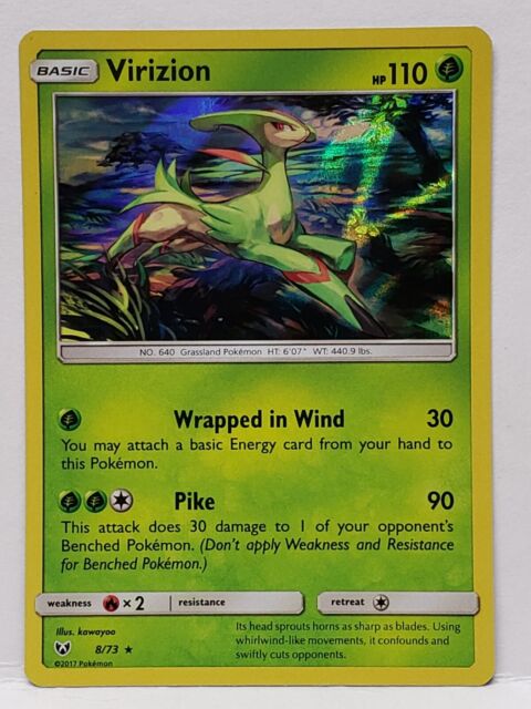 Bulbasaur 1/73 LP/NM Reverse Holo Shining Legends Foil Pokemon Card nature  leaf