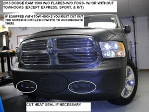 Lebra Front End Mask Cover Bra Fits 2013-20 Dodge Ram 1500 w/o flares & w/o fogs - Picture 1 of 1