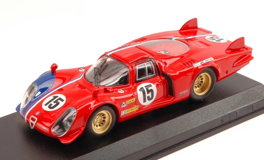 Alfa Romeo 33.2 LM #15 LM Test 1969 Pilette / Slotemaker 1:43 Model Best Models - Image 1 of 1