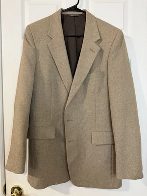 Levi Strauss Мужская 40L Твидовый блейзер куртка бежевый спортивное пальто сделано в США! - Изображение 1 из 4