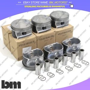 6x OEM Piston & Ring Set Φ81mm Φ19mm For 2004-2008 AUDI 2.4L A6 BDW 06E107065DC - Picture 1 of 6