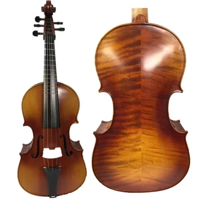 Nice big 5 string viola 17 7/8" fretted viola (455mm) powerful sound #14567 - Image 1 of 4