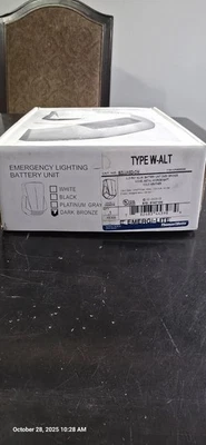 EMERGI-LITE. LUX-RAY LED EMERGENCY LIGHTING (BZLUXSD-CW) DARK BRONZE - Image 1 of 4