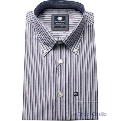 Camicia Uomo 100% Cotone Classica Manica Lunga Taschino M L XL XXL 3XL Bottoni - Immagine 1 di 3