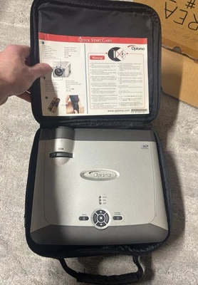 Optoma EP749 DLP Portable Projection Display - With Case, Cords & Remote - Image 1 of 4