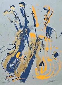 Pierre Fernandez Arman Grey Mood 1978 HAND SIGNED Silkscreen Armand French/US - Picture 1 of 7