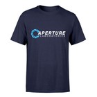 Aperture Laboratories T-Shirt Inspired by Portal Soft Cotton New Navy