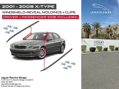 JAGUAR 原始设备制造商 01-08 X 型挡风玻璃成型套装 + 附件夹 — 第 1/2 张图片