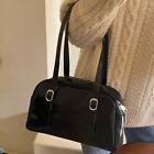 PU-Leder Fashion Sling Bag Verstellbarer Riemen Damen Messenger Bag (Schwarz)
