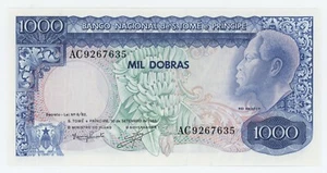 St. Thomas & Prince 1000 Dobras 30-9-1982 Pick 59 UNC Uncirculated Banknote - Picture 1 of 2