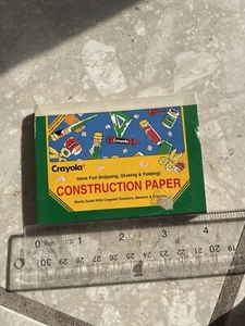Vintage 90s, Made in USA, Crayola Mini Tiny Construction Paper, 40 Small Sheets - Picture 1 of 11