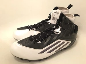 Adidas CrazyQuick 2.0 High Football Cleats Mens Black White NEW Techfit Cleats - Picture 1 of 6