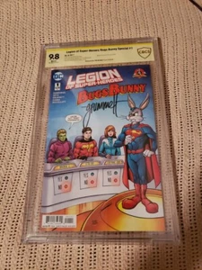 8/2017 Legion Of Super-Heroes/Bugs Bunny Special #1 Signed By Tom Grummett 9.8 - Picture 1 of 8
