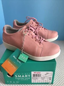Zapatillas de cuero TRAQ By Alegria Cliq para mujer - rubor - TRA-CLI-5650 - talla 6 - Imagen 1 de 6