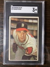 1953 Bowman Warren Spahn #99  SGC 3