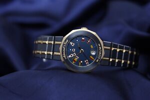 Corum Admiral's Cup Quartz Watch | Blue Steel & 18ct Gold | 1993 Box & Papers