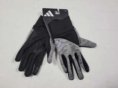 Adidas теплый COLD.RDY работает комфорт перчатки черный / серый взрослых мужчин - Изображение 1 из 4