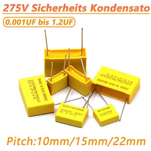 275V Safety Capacitors 2.2NF 4.7NF-2200NF Polypropylene Capacitors - Picture 1 of 18