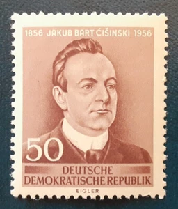 DDR Germany 1956 50Pf MNH Cisinski Mi 535 Scott 302 VF/XF 7425 - Picture 1 of 3