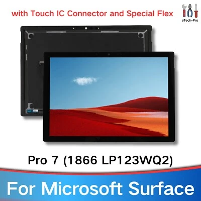 OEM For Microsoft Surface Pro 7 1866 LP123WQ2 LCD Display Touch Screen Assembly - Image 1 of 4