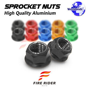 Black Rear Sprocket Nuts M10 For Honda CBR600RR /ABS 17 18 19 20