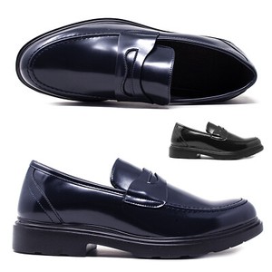Mocassini uomo - Blu - Lucido - Con nappine - Golfun.it