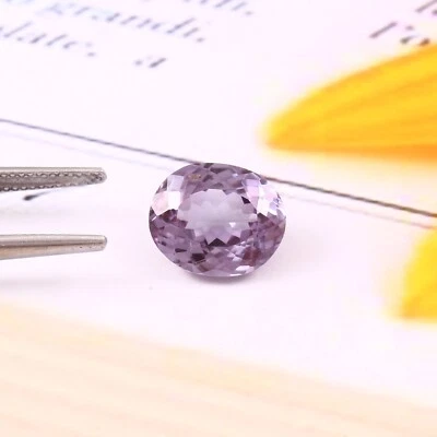 AAA Premium Hochwertig Ceylon Violett Spinell Lose Oval Edelstein Schnitt - Bild 1 von 4