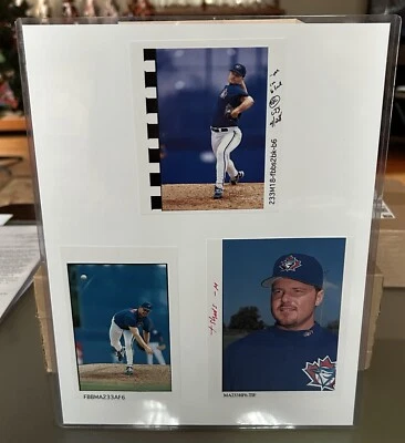 1997 TOPPS FINEST MASTERS VAULT PHOTOS ROGER CLEMENS BLUE JAYS 1/1 COA - Image 1 of 4