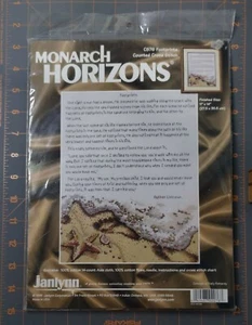 Monarch Horizons Fußabdrücke Gedicht gezählt Kreuzstich CS76 11x14" Janlynn - Neu - Bild 1 von 2