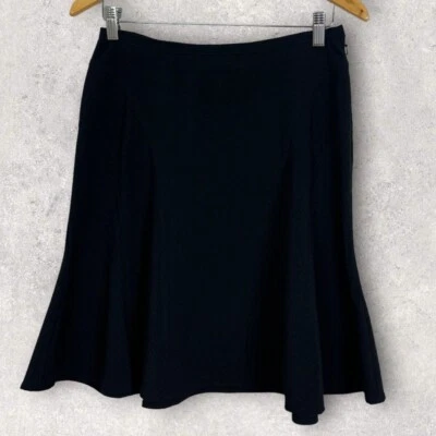 Geoffrey Beane Black Skirt Size 6 Stretch Minimalist Business Casual Capsule Foto 1 de 4