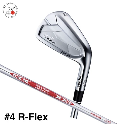 HONMA Golf Tour World Tour V Iron #4 Club Modus3 Tour 105 Steel Shaft R-Flex MTO - Image 1 of 4