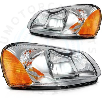 Headlights Assembly Pair Front Left Right For 2001-2006 Dodge Stratus Sedan - Image 1 of 4