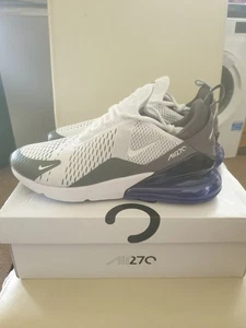 Nike Air Max 270 White Persian Violet Trainers (AH8050 107) UK Size 11 EU 46 - Picture 1 of 9