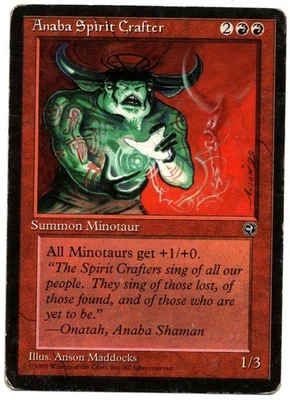 MTG ANABA SPIRIT CRAFTER CARD HOMELANDS MAGIC THE GATHERING - Image 1 of 4