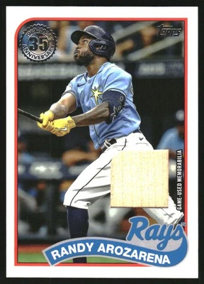 2024 Topps '89 Topps Relics #89BRRA Randy Arozarena Jersey - Image 1 of 2