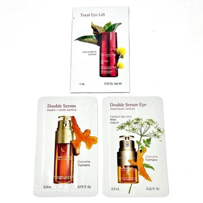 Clarins Total Eye Lift, Doble Suero Ojo y Doble Suero Paquetes de Muestra Lote de 3 Foto 1 de 2