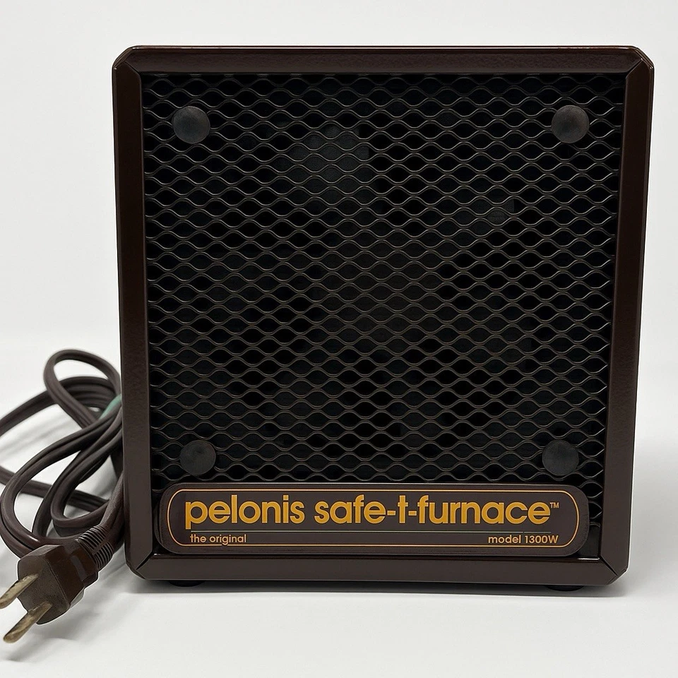De Colección Pelonis Safe-T-Furnace 1500W Portátil Calentador Eléctrico Ventilador Termostato FUNCIONA Foto 1 de 4