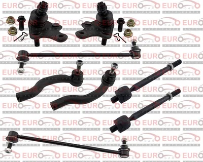 Front Steering Kit Tie Rod Ends Sway Bar Ball Joints For Toyota RAV4 2006-2018 - Image 1 of 4