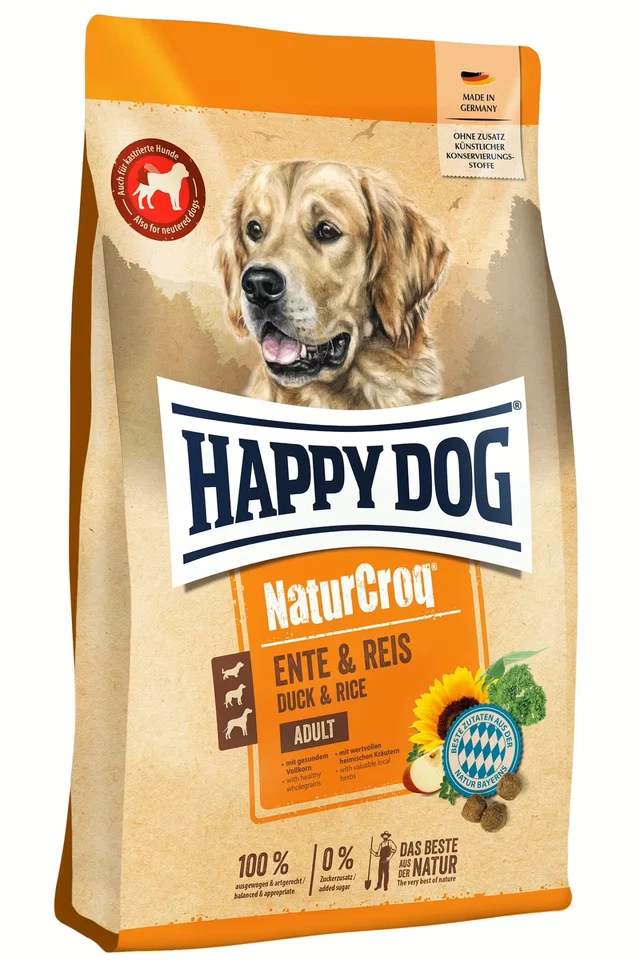 Happy Dog Natur Croq Ente & Reis 11 kg Trockenfutter für Hunde - Bild 1 von 1