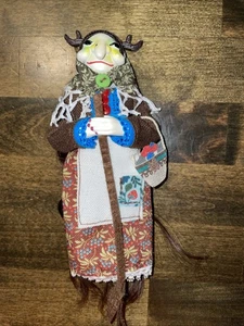 Handgefertigte Küchenhexe Puppe Glücksbegleiter hängende Hexe Puppe Figur Dekoration ~ - Bild 1 von 2