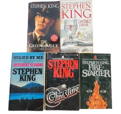 Stephen King Lot of 5 Paperbacks, Fire-Starter, Christine, Green Mile Pre-Owned Foto 1 de 4